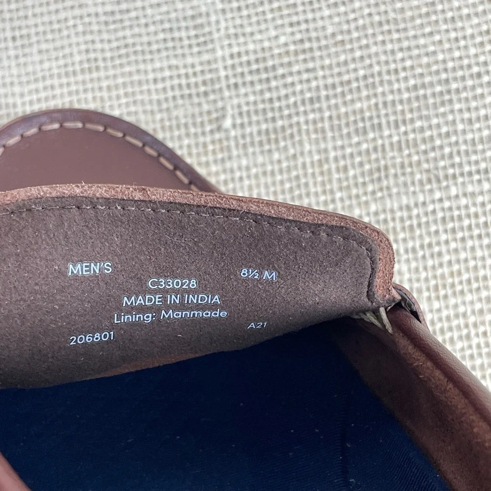 Cole‎ Haan Grand Atlantic Penny Loafers Mens 8.5 Mahogany Brown Leather C33028